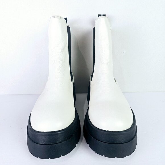Mousse & Cloud White & Black Chelsea Biena Ankle-Boots, Made in Spain, Sz 10 - Picture 4 of 8